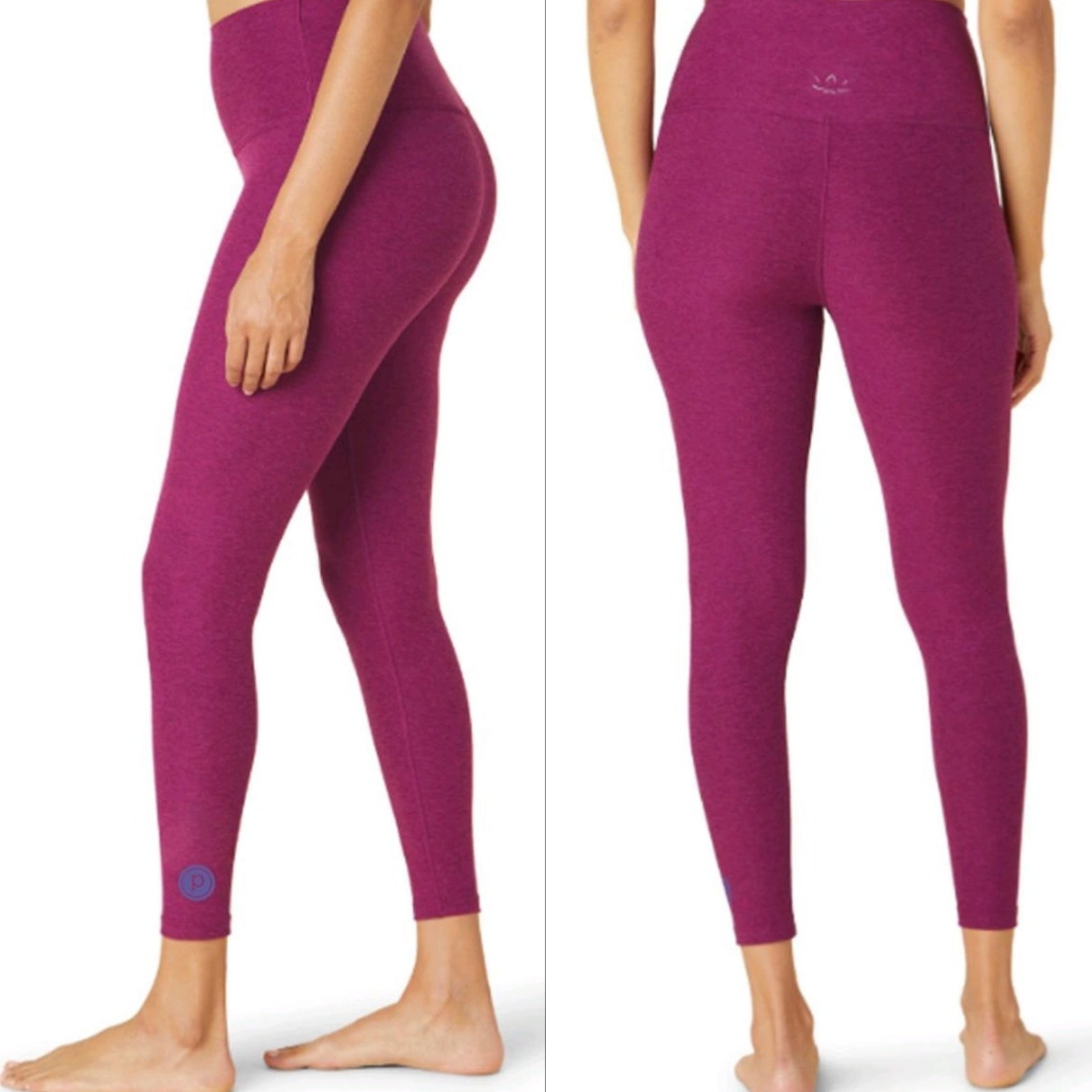 Beyond Yoga Pure Barre Caught In the Midi High Waist Legging- Magenta