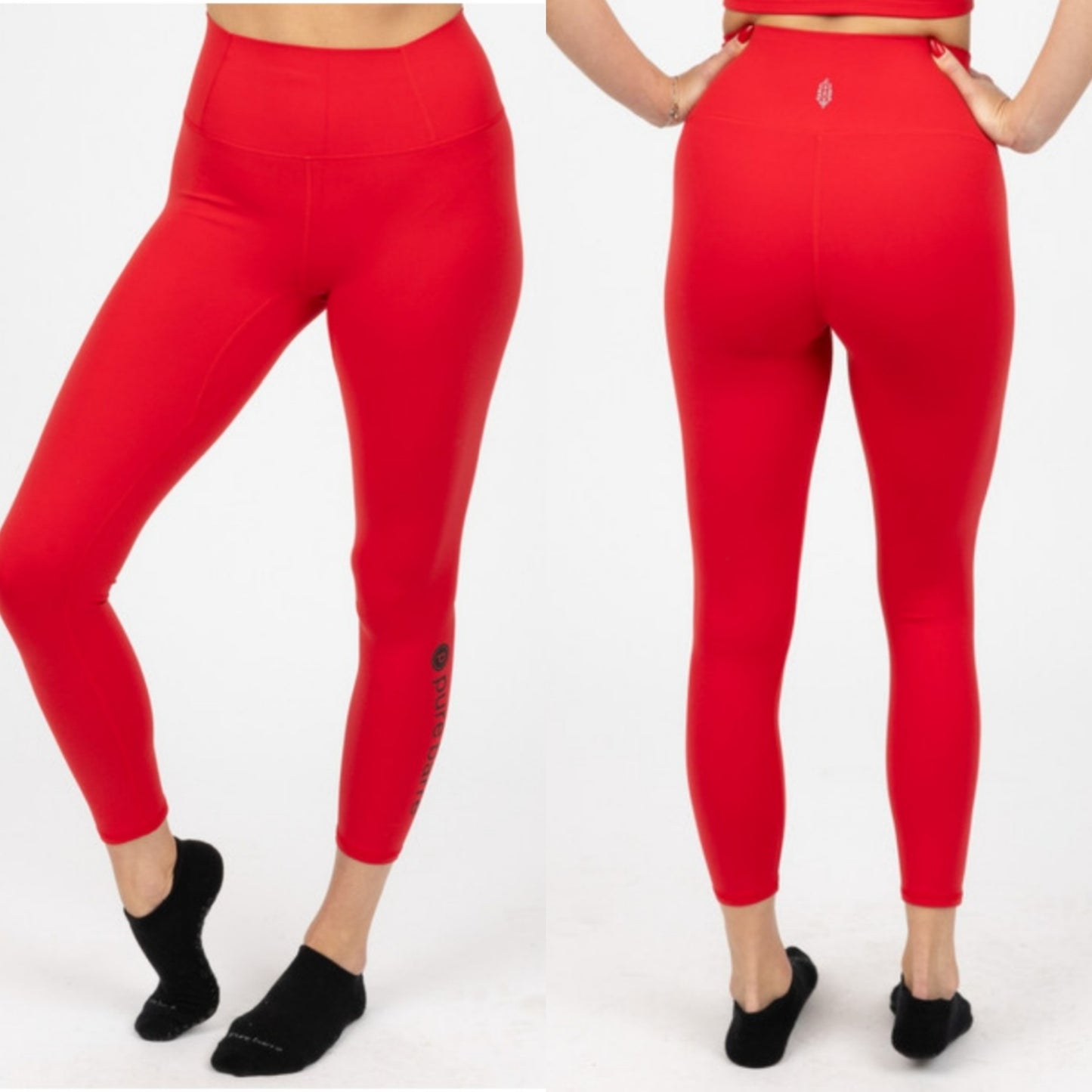 Free People Pure Barre Never Better Leggings- Red