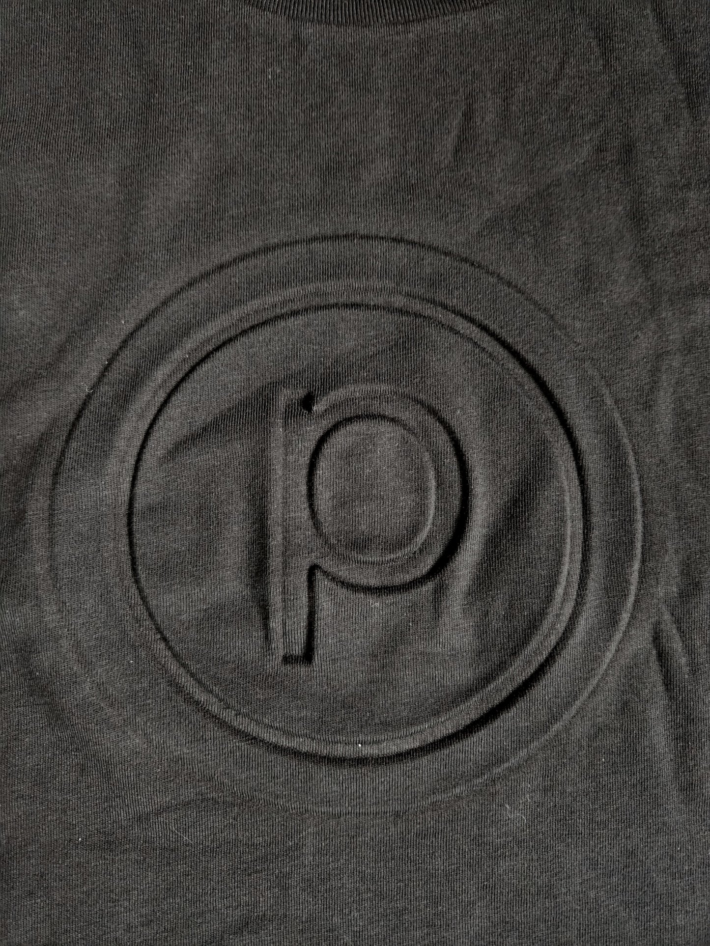 Pure Barre Circle P Embossed Muscle Tank- Black