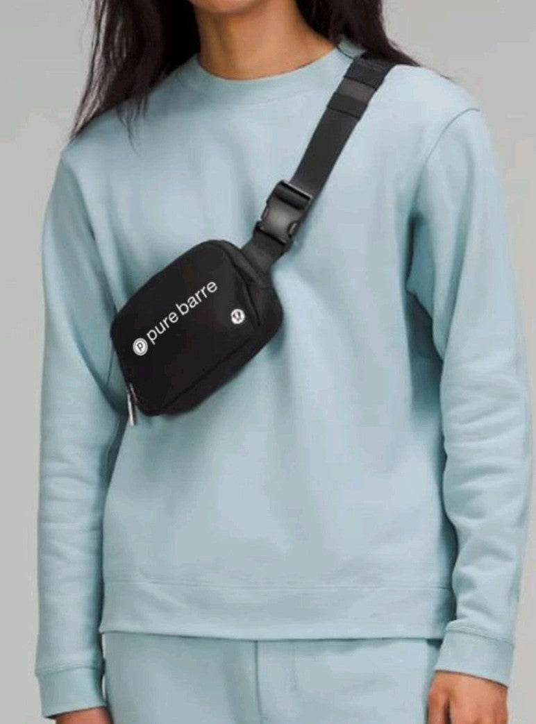 LAST ONE- Lululemon Everywhere Belt Bag- Pure Barre Branded white