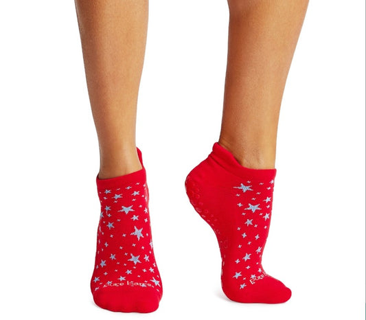Pure Barre Red Stars Sticky Socks