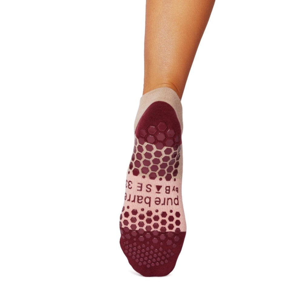 Pure Barre Speckled Stripe Sticky Socks
