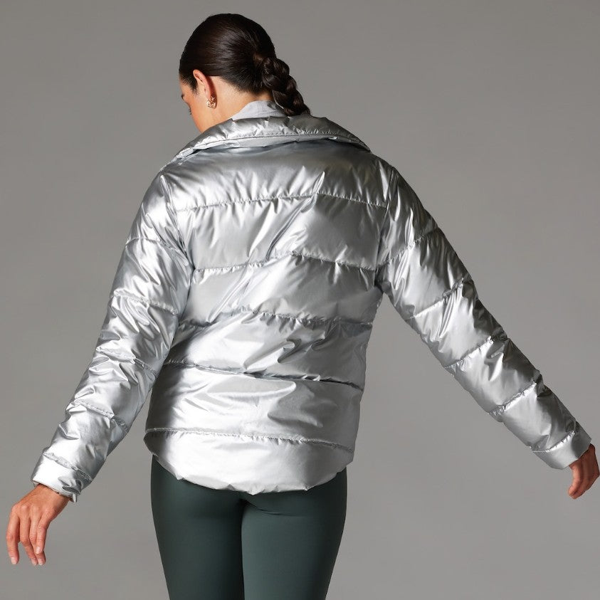 Tavi Winterly Puffer Jacket- Silver