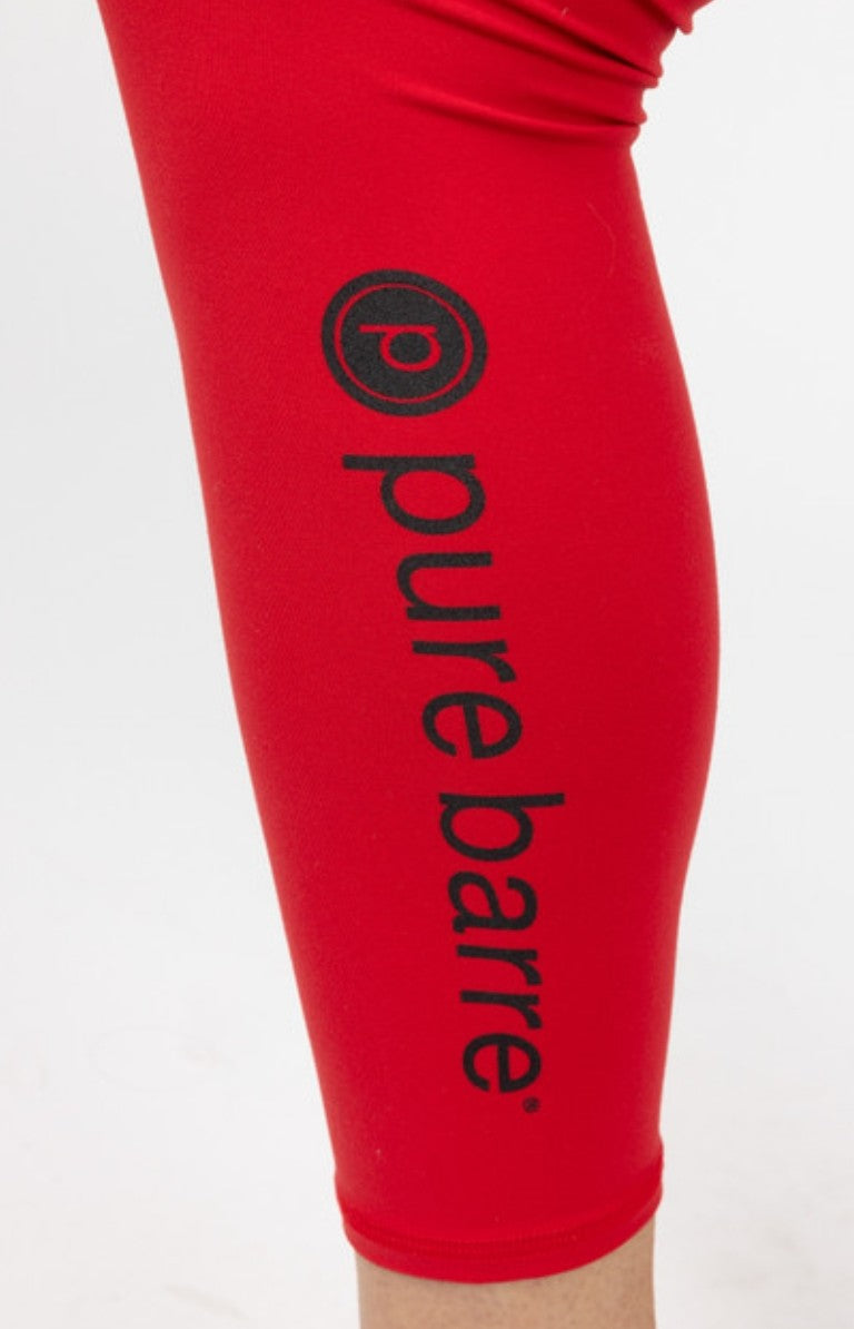 Free People Pure Barre Never Better Leggings- Red