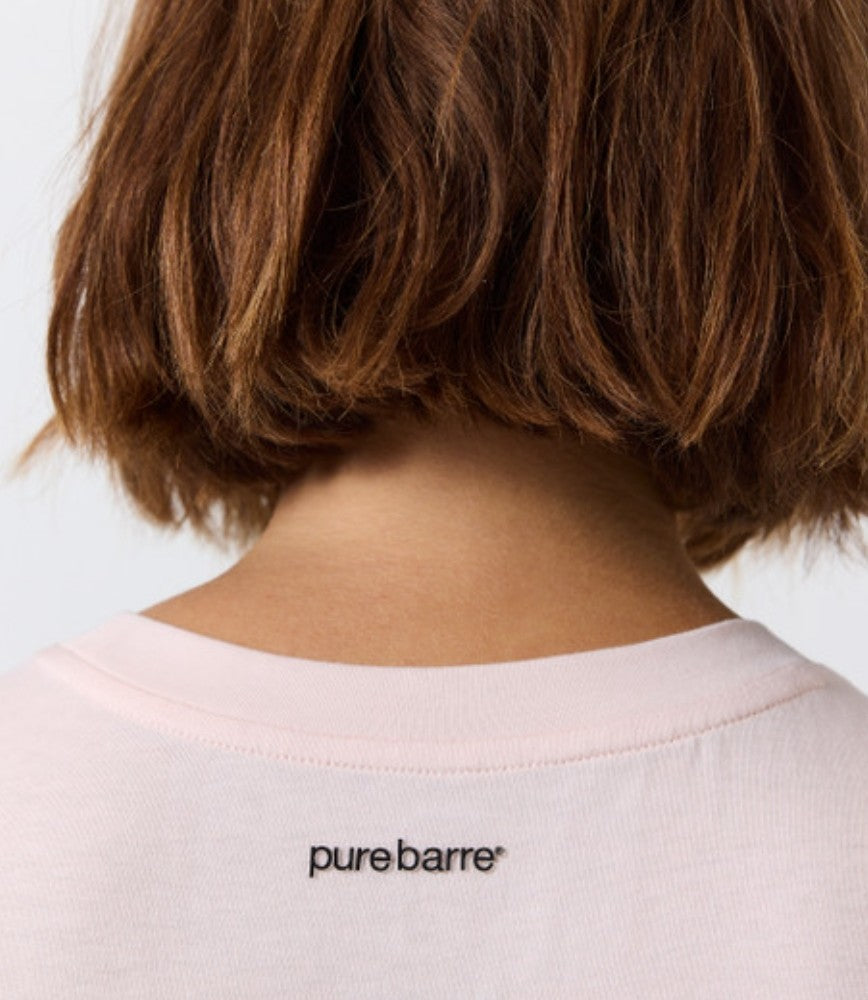 Pure Barre Smiley High Lo Tank- Blush