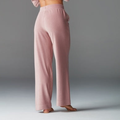 Tavi Wide Leg Brushed Rib Pant- Primrose