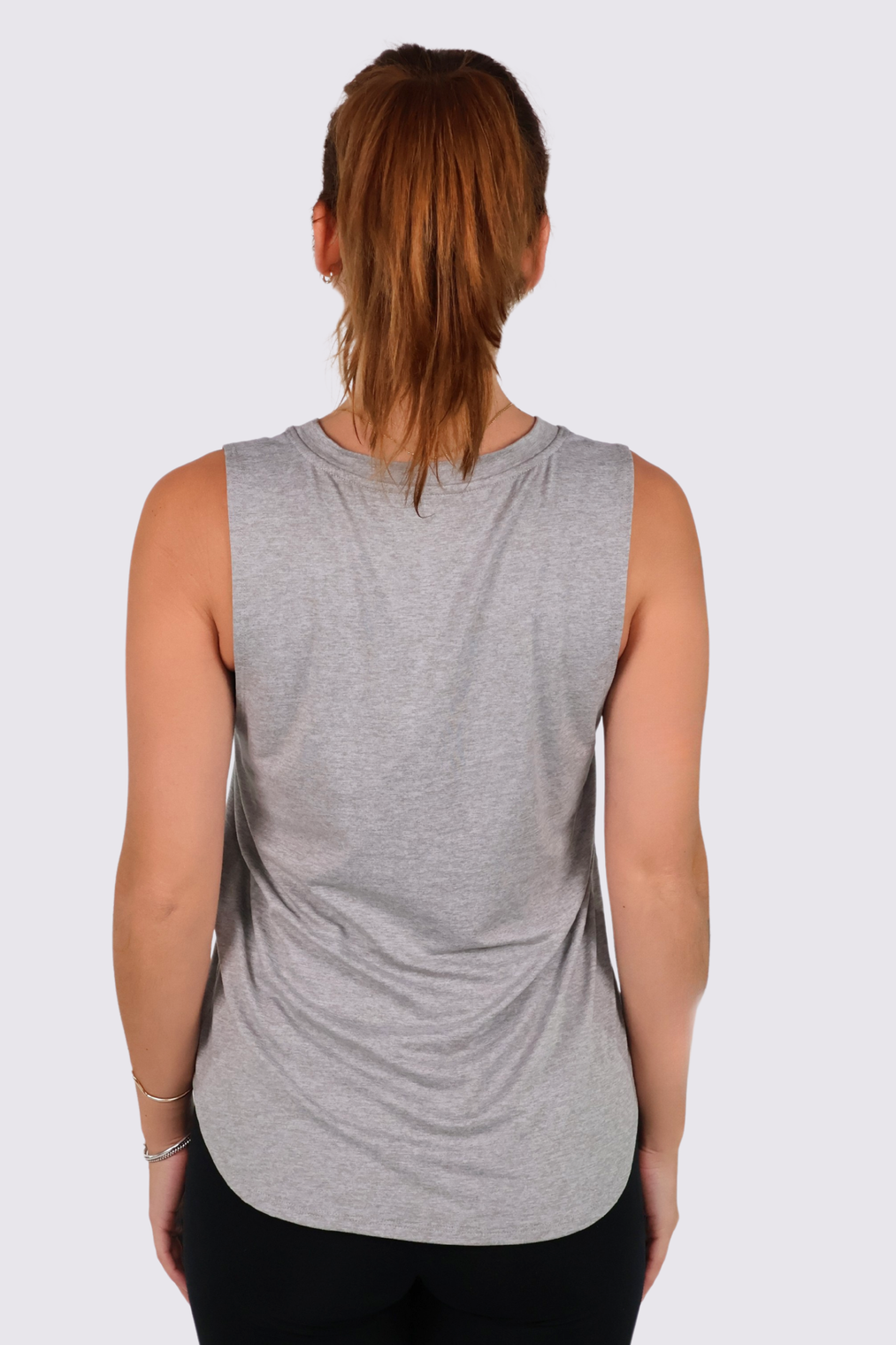 Pure Barre Circle P Marilyn Tank- Gray