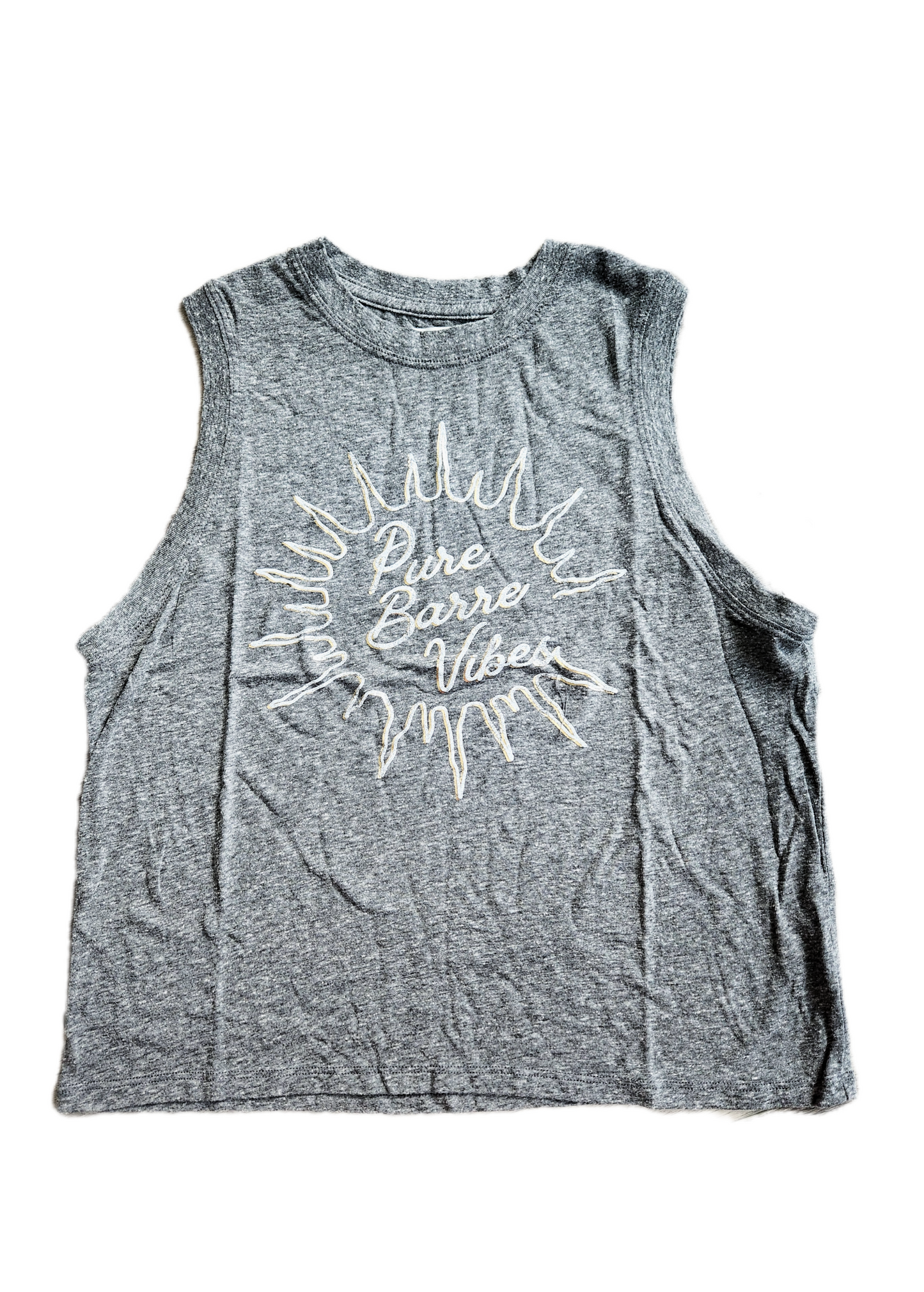 Spiritual Gangster Pure Barre Vibes Bowery Tank- Gray
