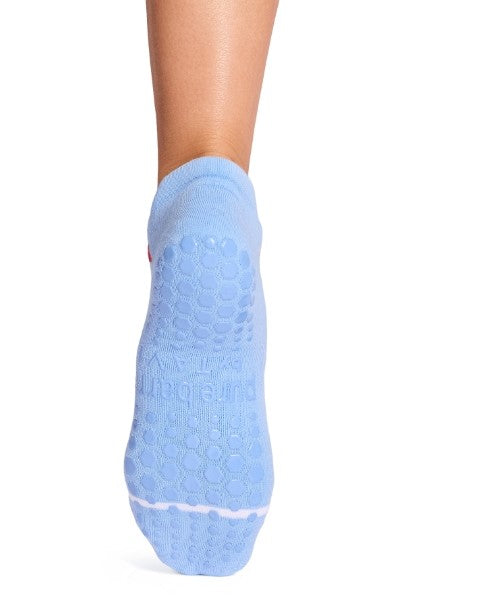 Pure Barre Red Poppy Sticky Socks