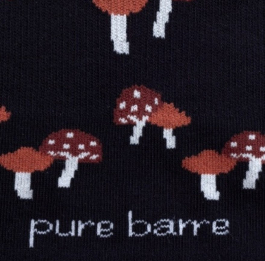 Pure Barre Fall Mushroom Sticky Socks