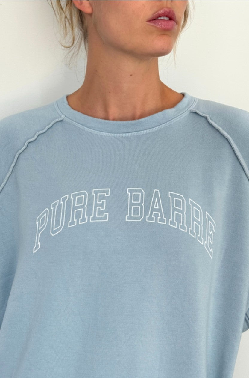Good hYOUman Pure Barre Mary Beth Sweatshirt- Powder Blue