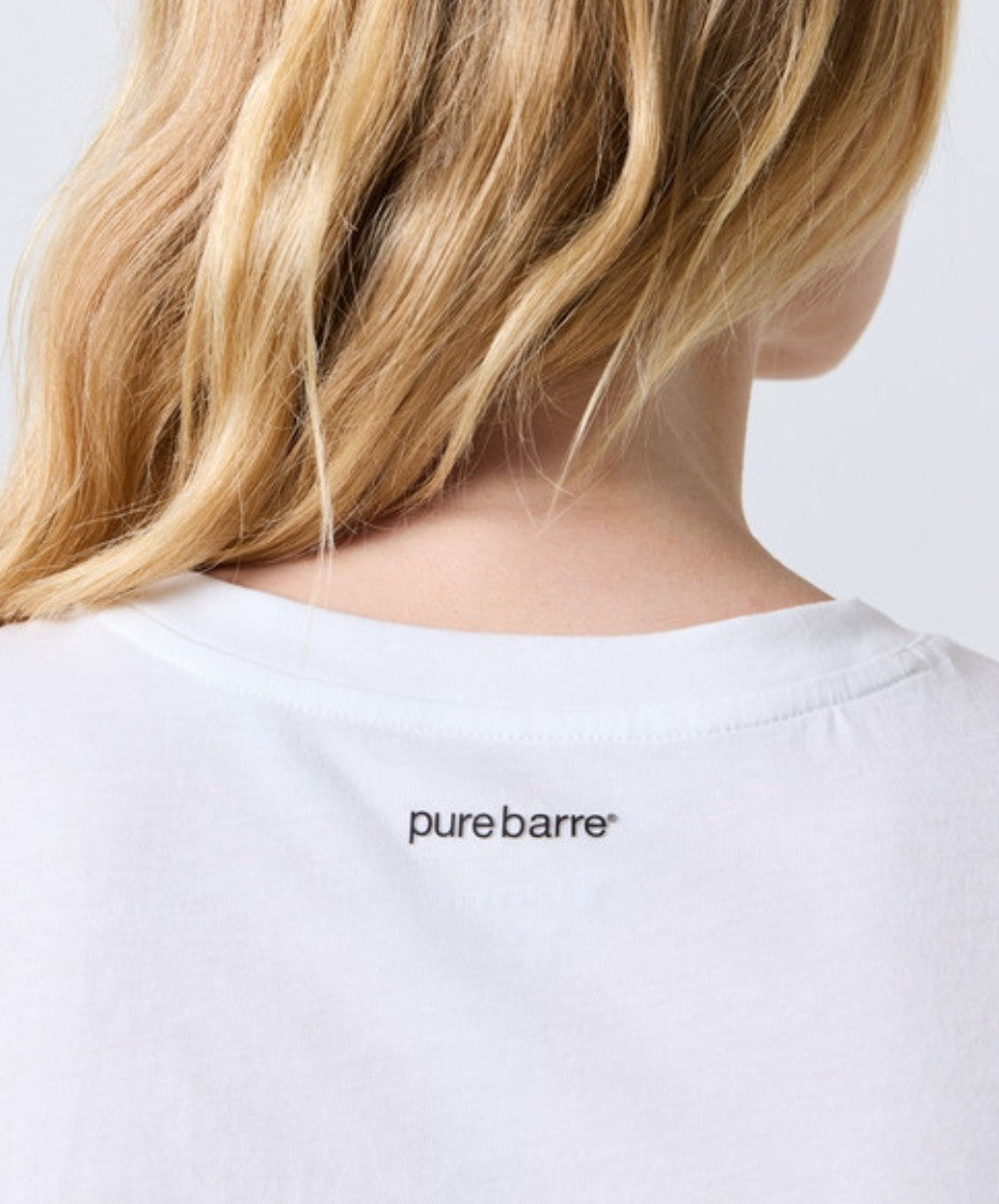 LAST ONE- Pure Barre Meet Me At Tank- White