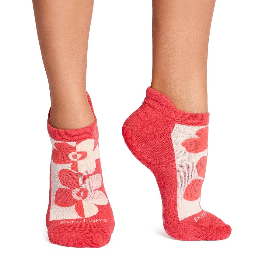Pure Barre Poppy Sticky Socks