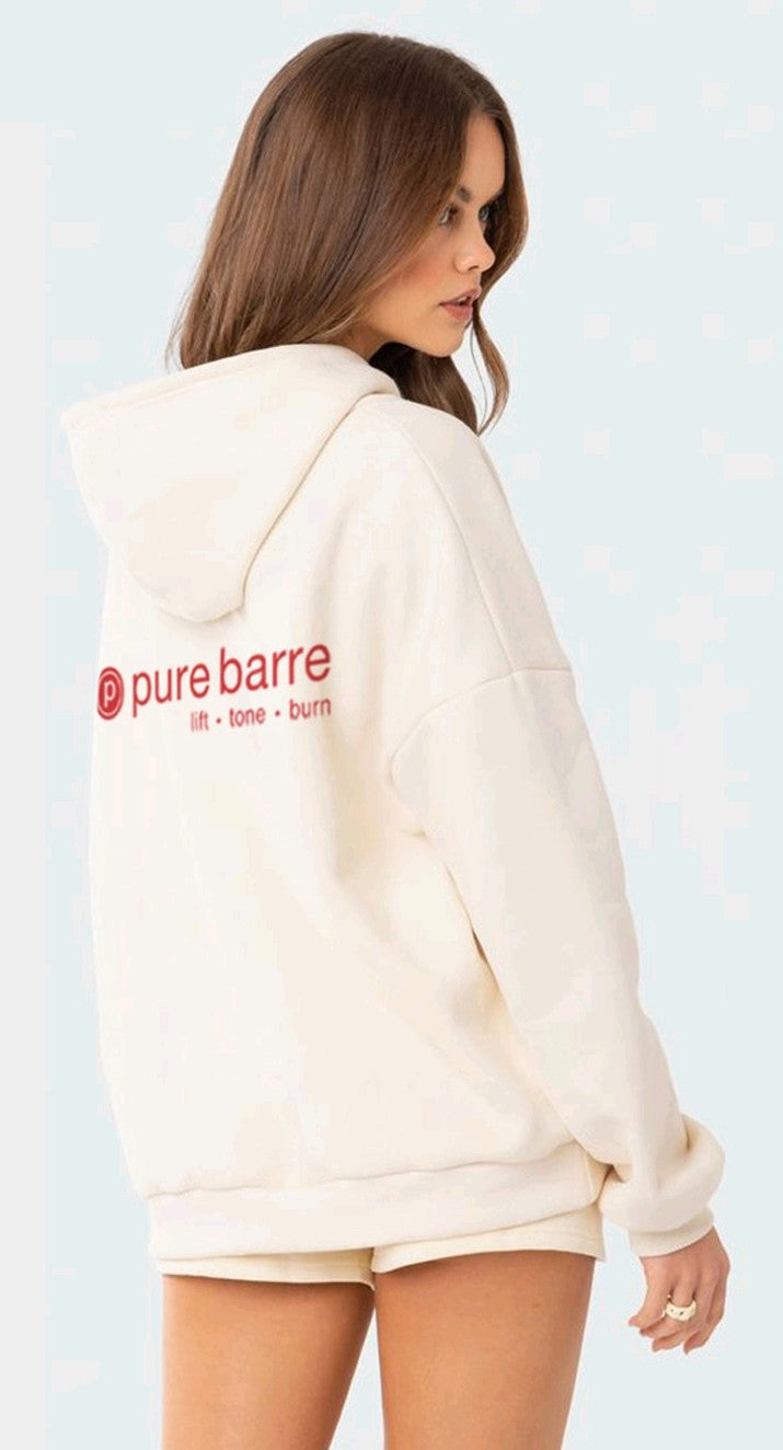 Pure Barre Supply Hoodie- Ivory