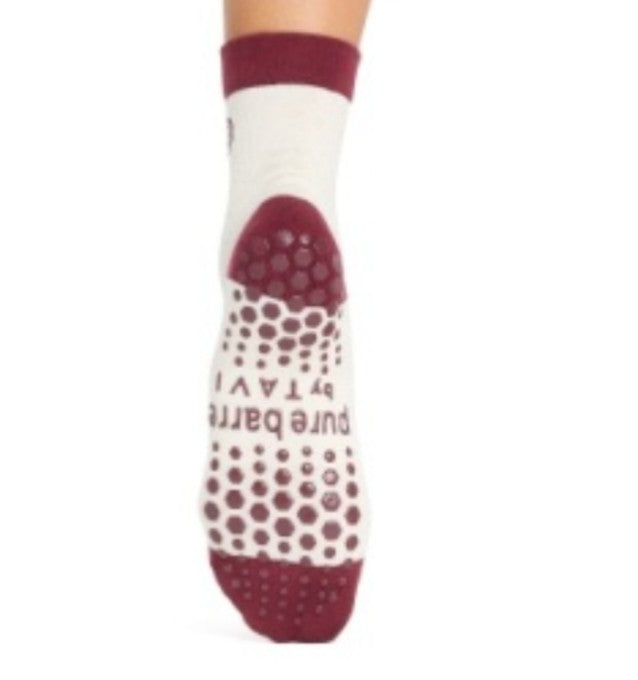 Pure Barre Fall Flowers Low Crew Sticky Socks