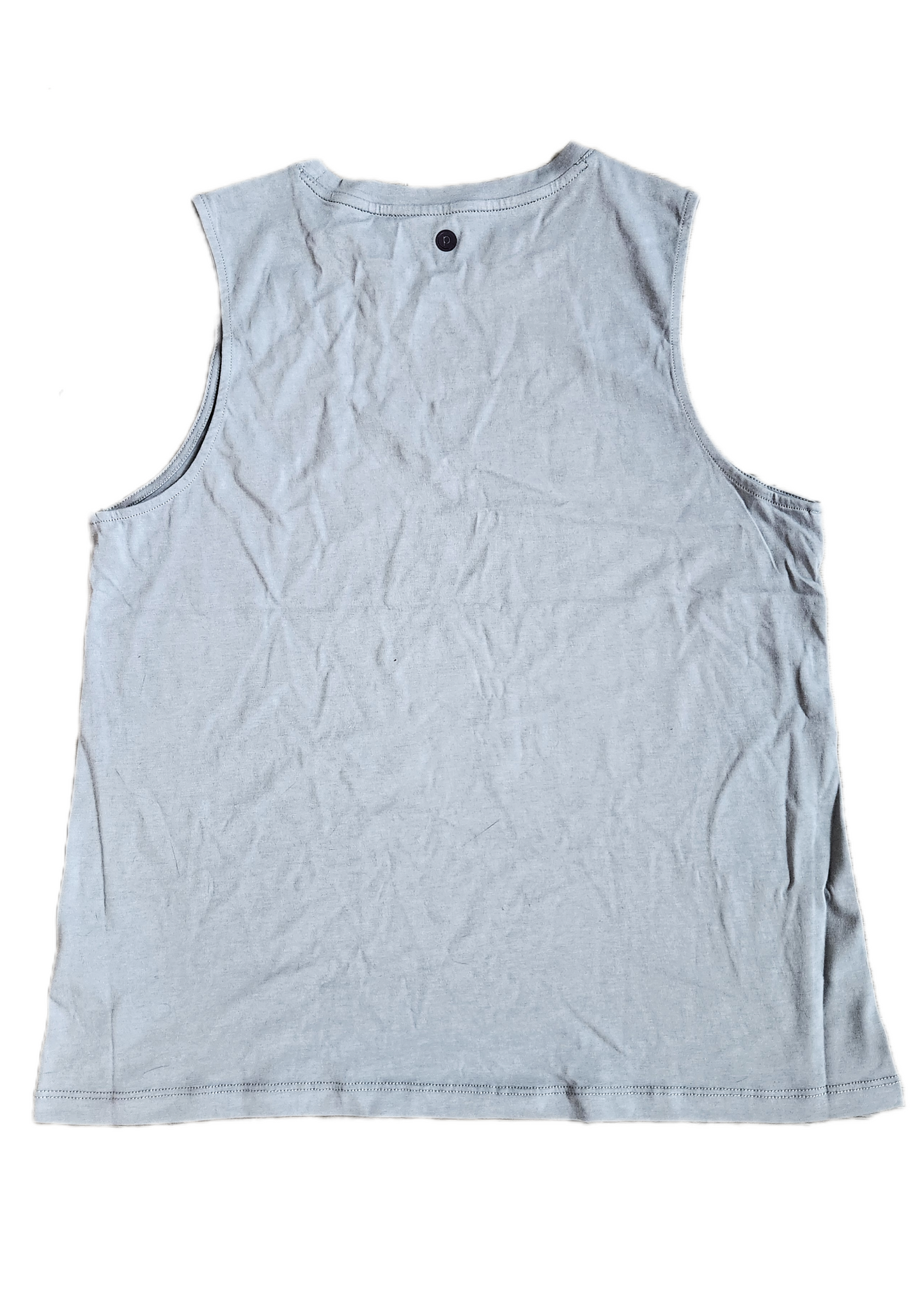 Pure Barre Ombre Script Muscle Tank- Storm