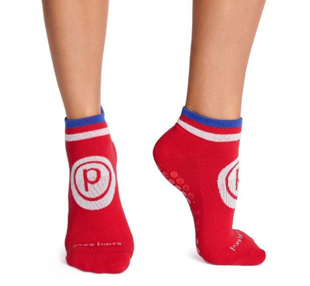 Pure Barre Ruby Red Sticky Socks