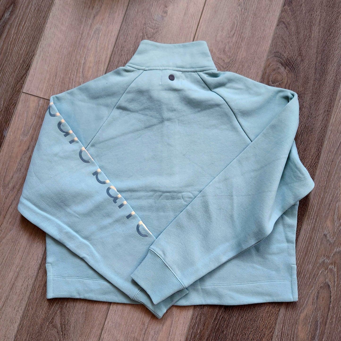 Pure Barre Iridescent Half Zip Pullover- Dusty Teal