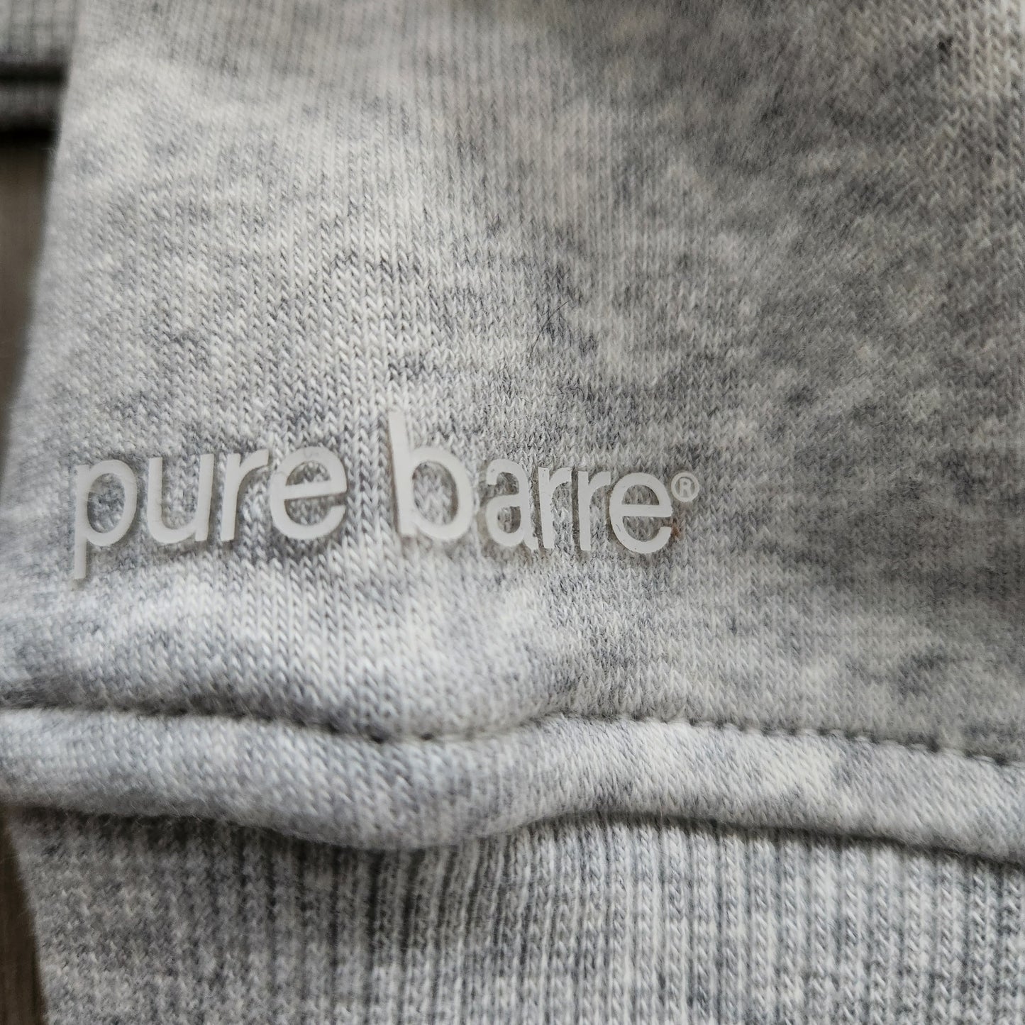 RESTOCKED- Pure Barre Cozy Zip Front Hoodie- Lt. Gray