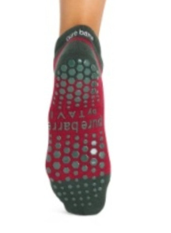 Pure Barre Christmas Merry & Bright Sticky Socks