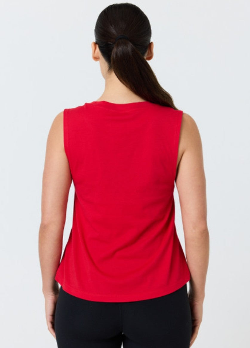Pure Barre High Low Tank- Red