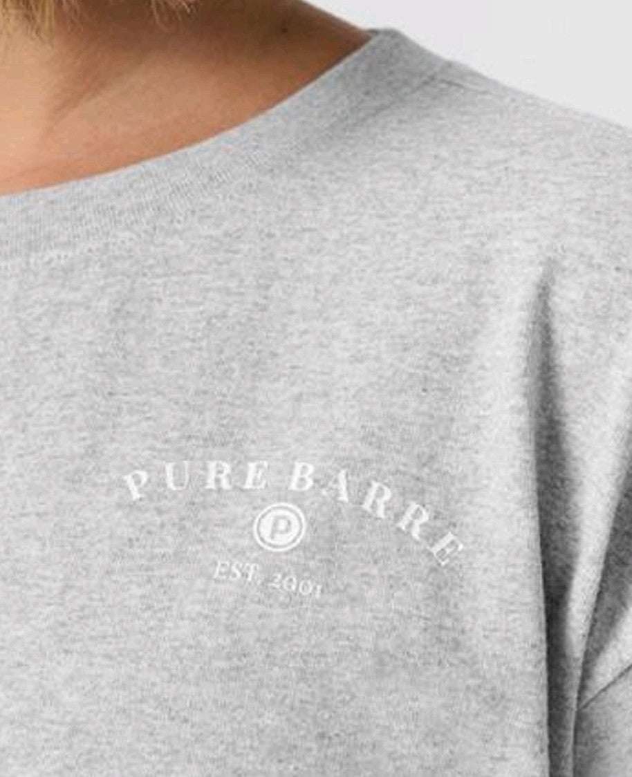 Pure Barre Pure Long Sleeve Tee- Gray
