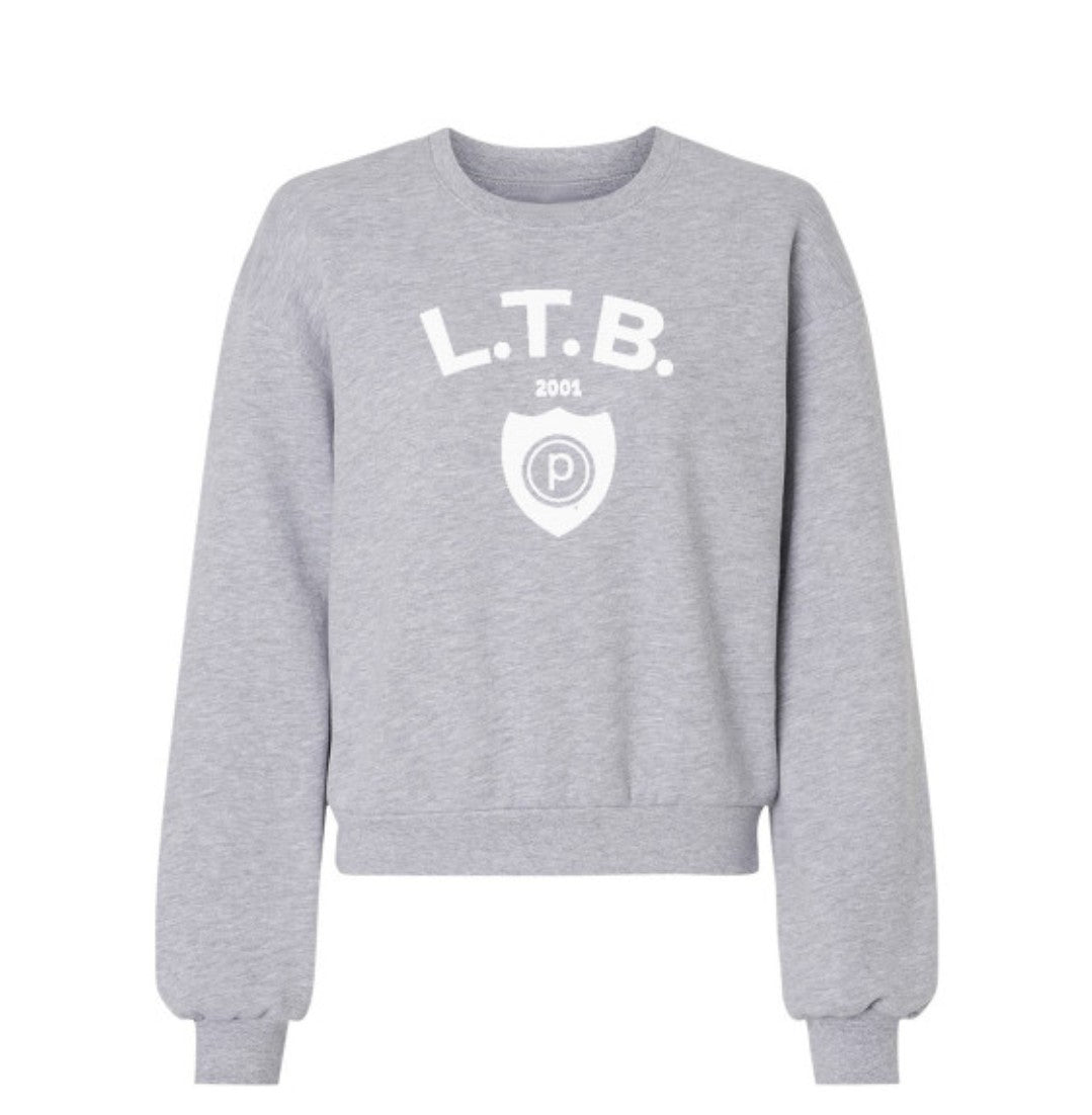 Pure Barre LTB Shield Sweatshirt Gray