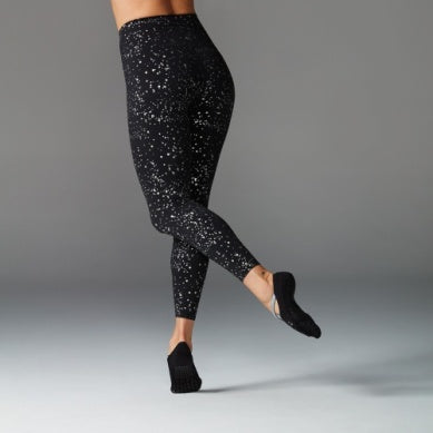 Tavi High Waisted 7/8 Tight - Ebony Glimmer