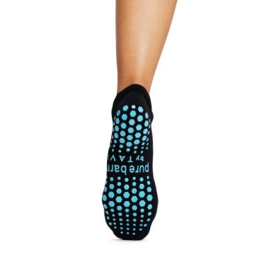 Pure Barre Turquoise Grip Sticky Socks
