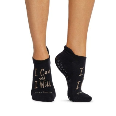 Pure Barre I Can Sticky Socks