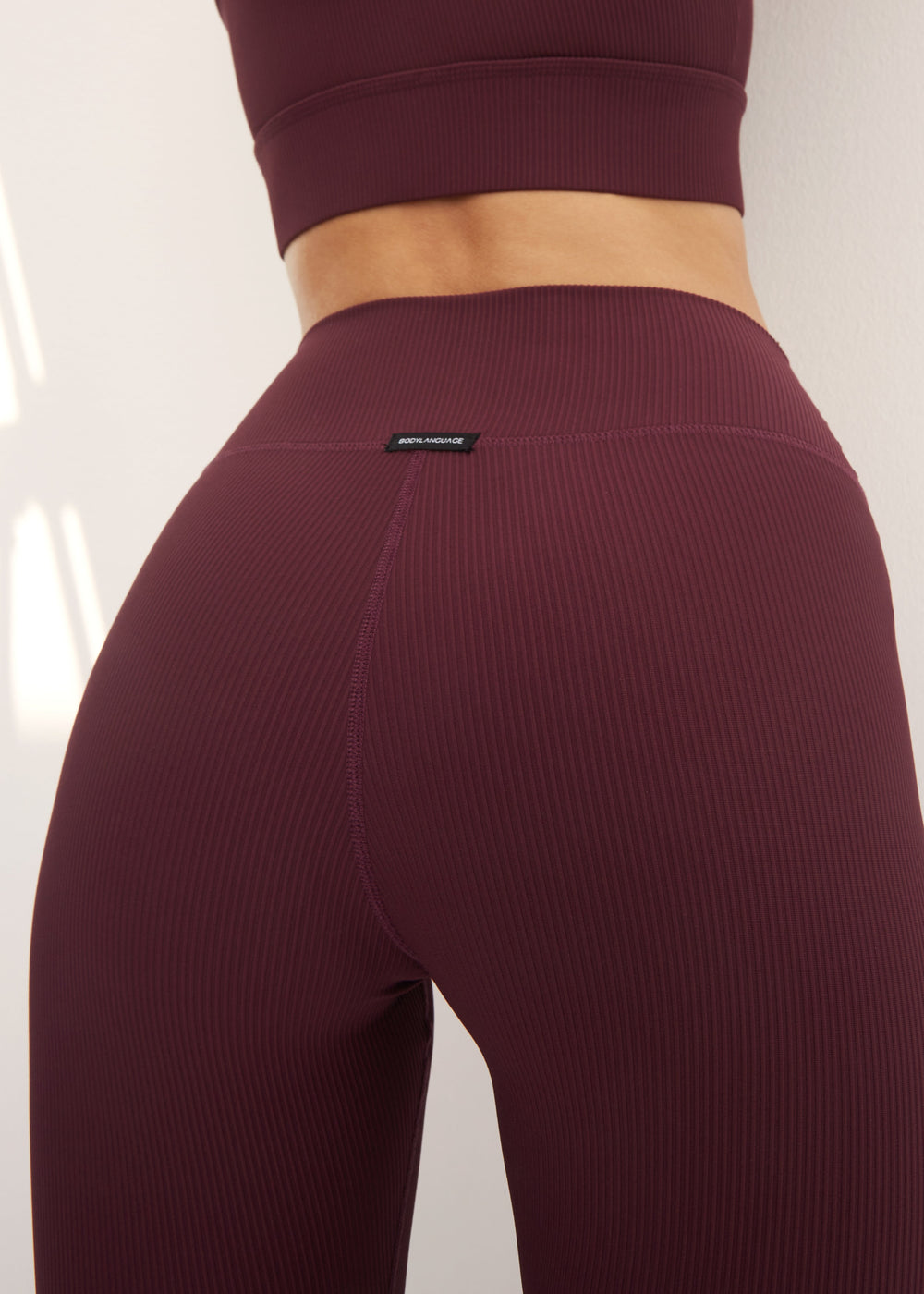 Body Language Hailey Ribbed Legging - Cherry
