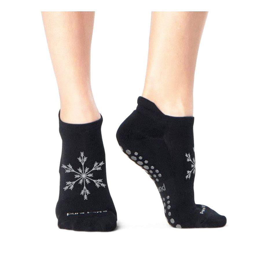Pure Barre Winter Snowflake Socks- Shiver