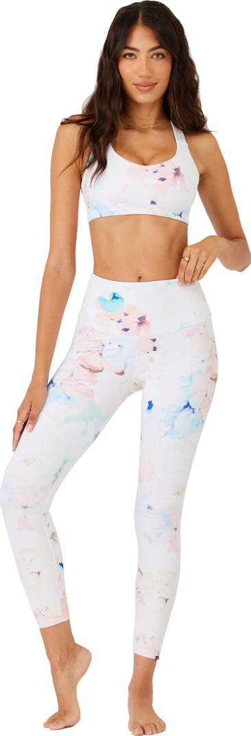 Onzie High Rise Rib Legging- Le Fleur