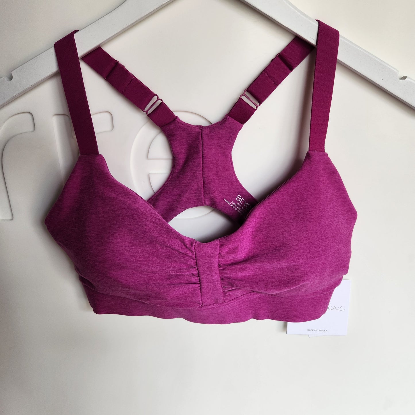 Beyond Yoga Spacedye On Center Bra- Magenta