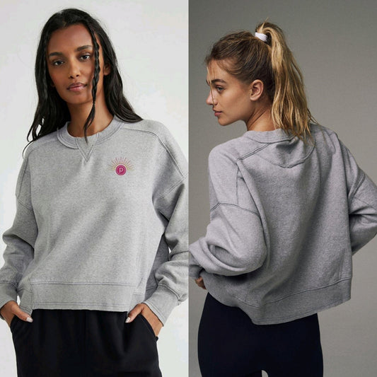 Pure Barre Gray Athletic Sweatshirts for Women
