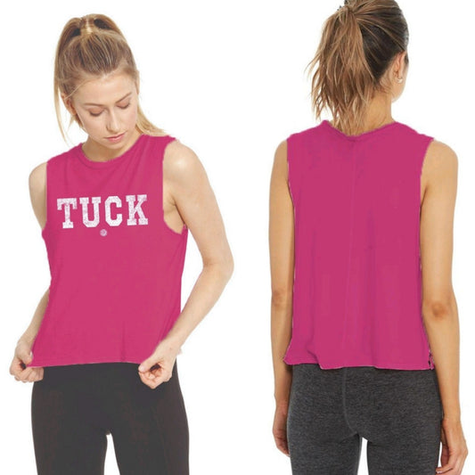 Good hYOUman Lili TUCK tank- Fuschia