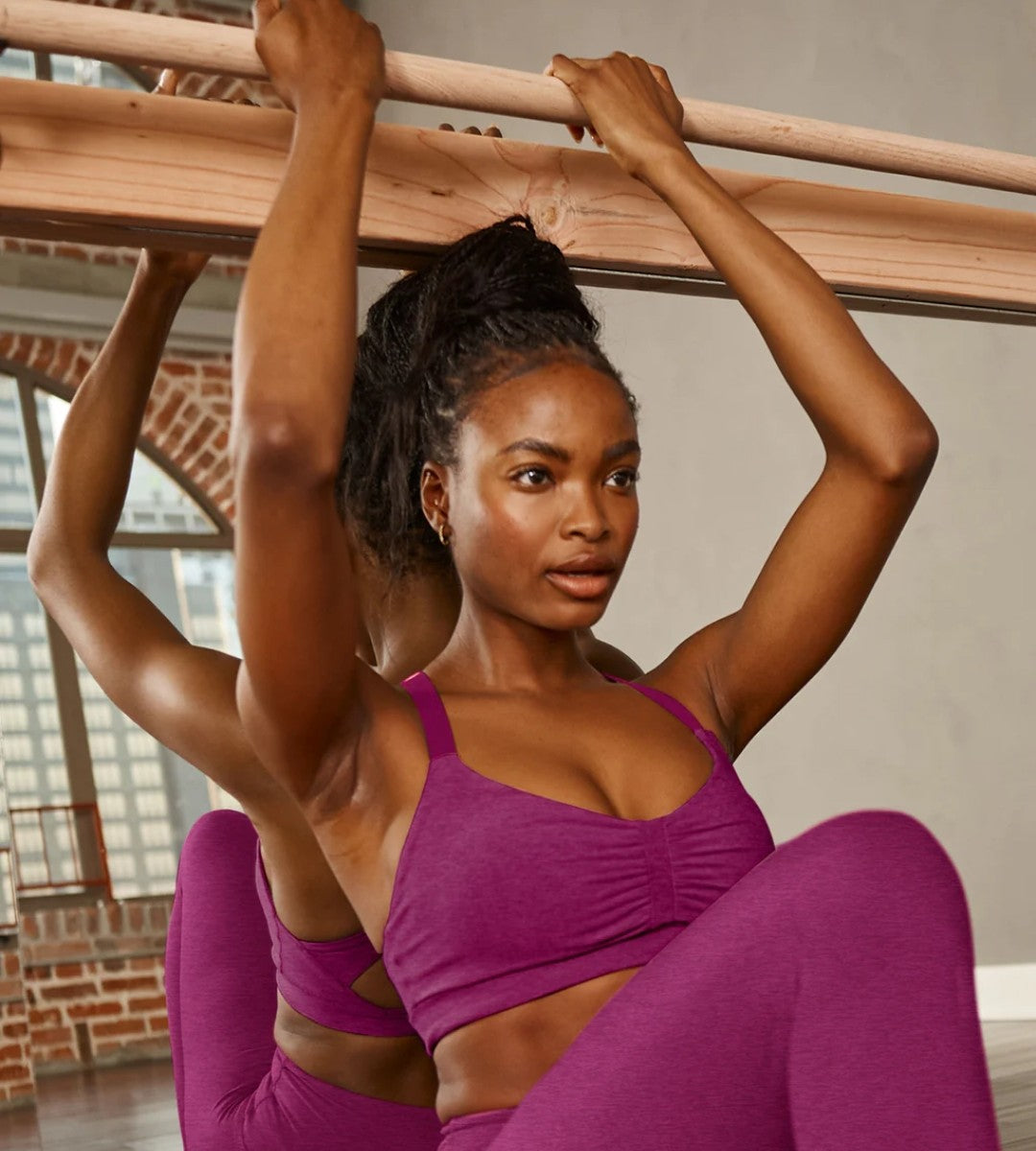 Beyond Yoga Spacedye On Center Bra- Magenta