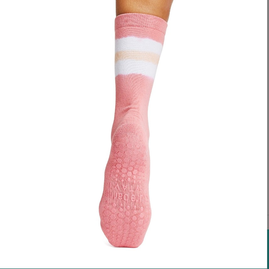 Pure Barre Melon Tie Dye Sticky Crew Socks