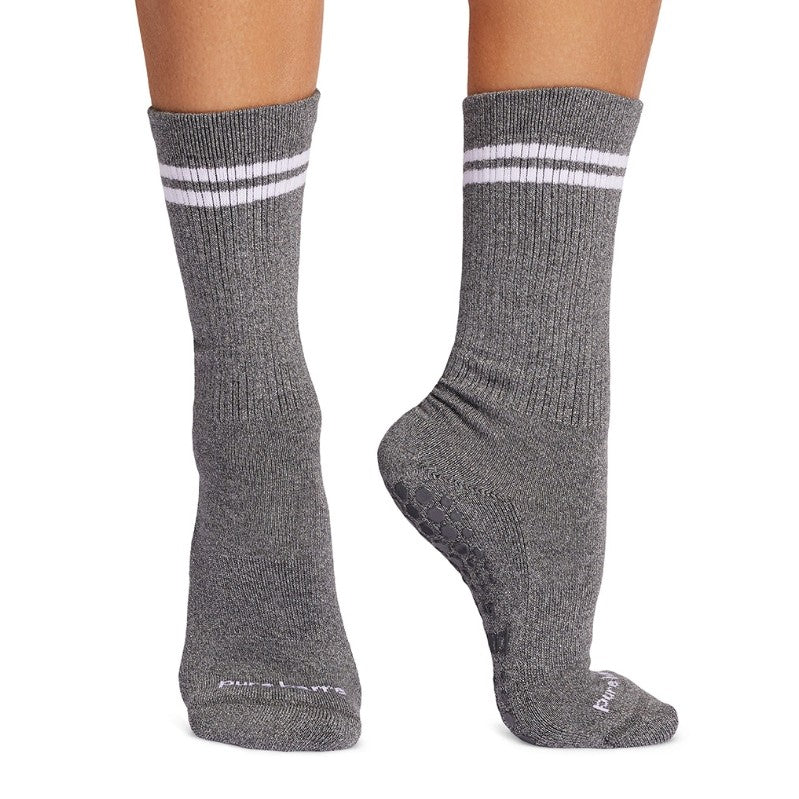 Pure Barre Silver Lurex Crew Sticky Socks – Pure Barre Bethesda