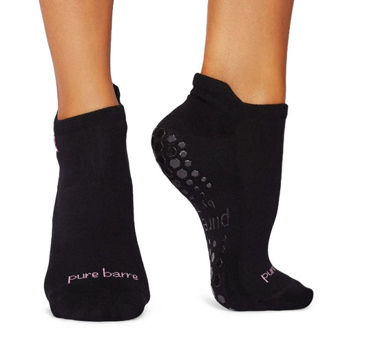 Pure Barre Tiny Pink Ribbon Sticky Socks