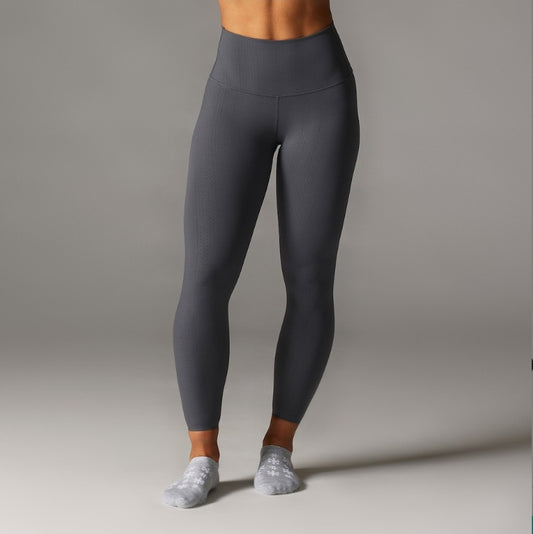 Tavi High Waisted Leggings- Gray Herringbone