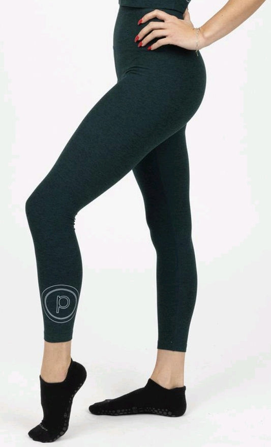 Beyond Yoga Pure Barre Caught In the Midi High Waist Legging- Dark Spruce