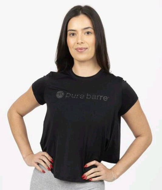 Lululemon Pure Barre Lightweight Training Short Sleeve- Black