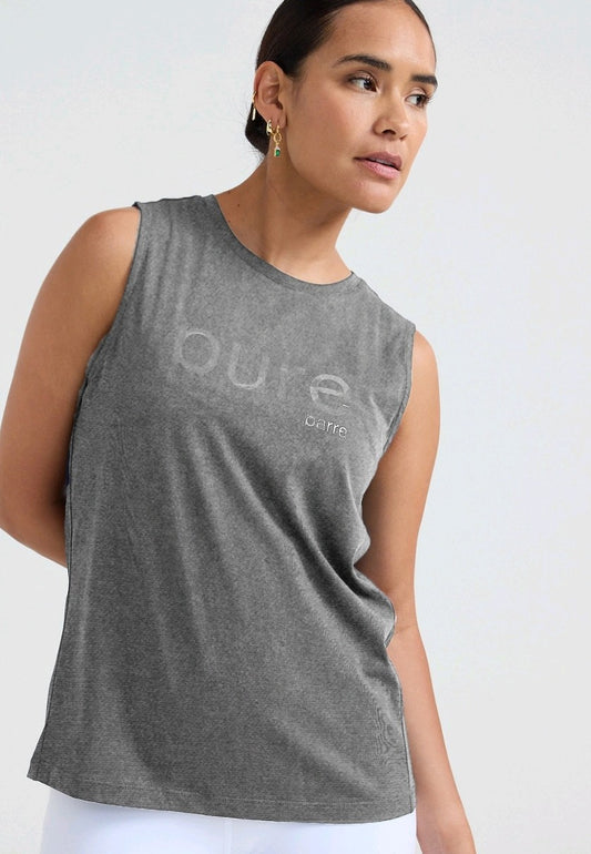 Pure Barre Gloss Muscle Tank- Gray