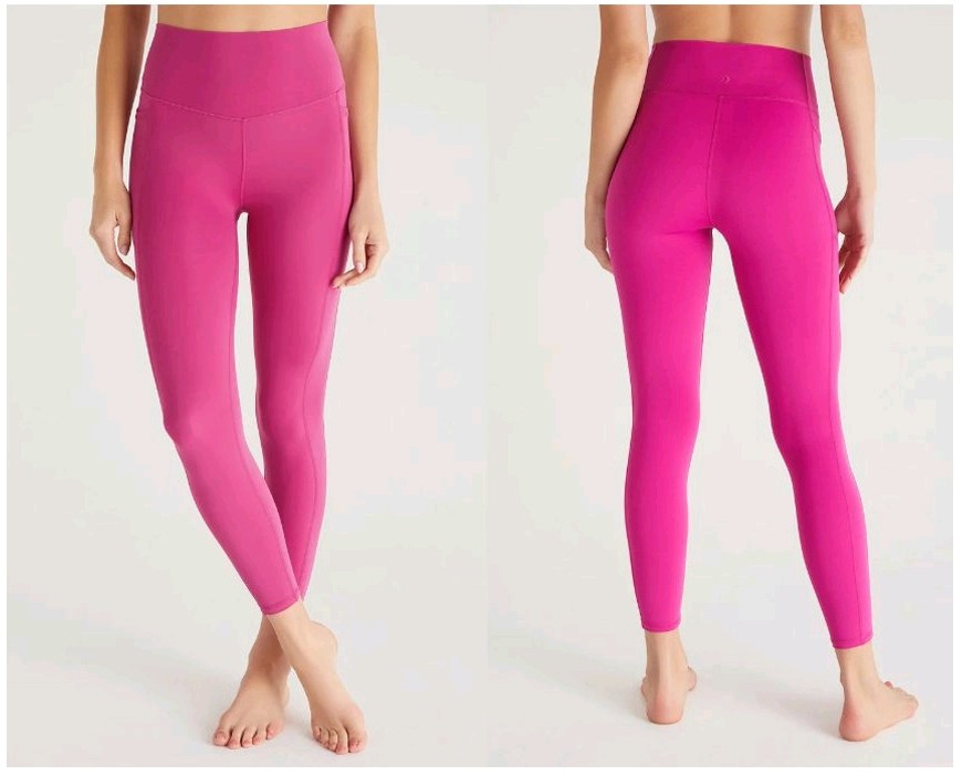 Z Supply So Smooth 7/8 Leggings- Hot Pink