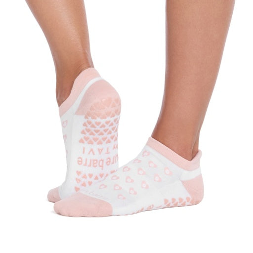 Pure Barre Hearts Sticky Socks