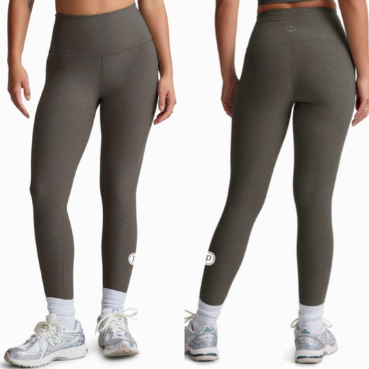 Beyond Yoga Pure Barre Caught In the Midi High Waist Legging- Heather Gray