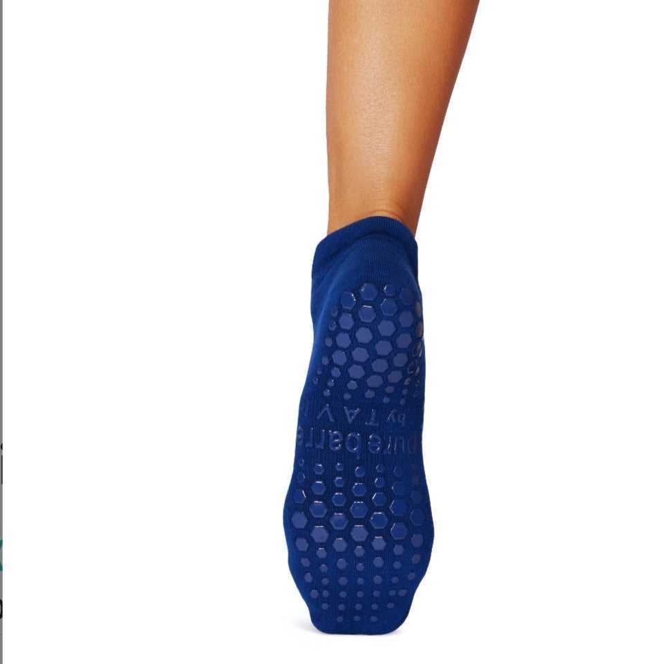 Pure Barre Blue Swirl Sticky Socks