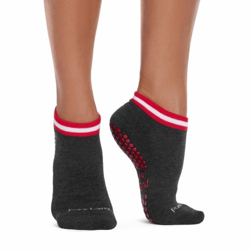 Pure Barre Cora Candy Stripes Sticky Socks