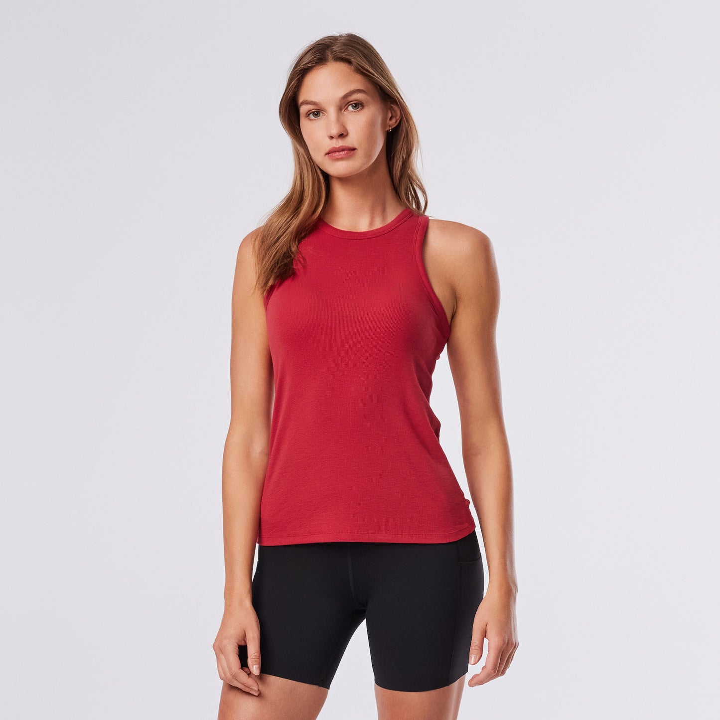Tavi Pure Barre Perfect Fit Tank- Ruby